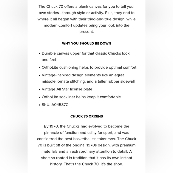 Converse All Star Chuck Taylor, Chuck 70 OX Low Tops *NWT* - Picture 6 of 12